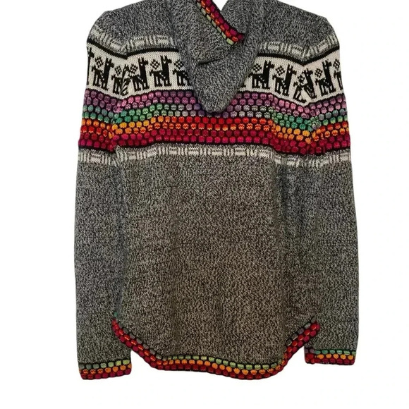 Andes Imports Alpaca Colorful Knit Sweater women’s small/medium - Picture 2 of 4